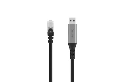 Digitus Usb 3.2 Gen1 - Cavo Ethernet Rj45, 1Gbit/S, 15 Mt. Colore Nero