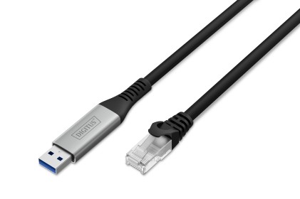Digitus Usb 3.2 Gen1 - Cavo Ethernet Rj45, 1Gbit/S, 15 Mt. Colore Nero