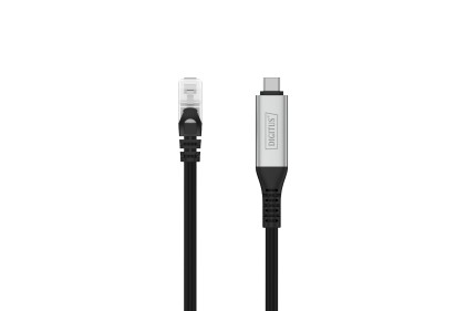 Digitus Usb-C 3.2 Gen1 - Cavo Ethernet Rj45, 1Gbit/S, 5 Mt. Colore Nero