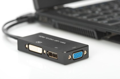 Adattatore Hdmi - Dp+Dvi+Vga 3 In 1