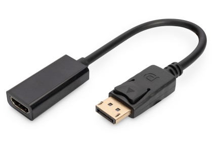 Cavo Adattatore Displayport Connettori Dp Maschio - Hdmi Femmina Cm. 15