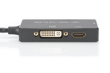 Adattatore Video 3 In 1 Connettore Mini Dp Maschio - Hdmi + Dvi + Vga