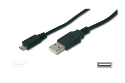 Cavo Di Connessione Micro Usb &#34;B&#34; - Lunghezza Mt. 3 Schermato