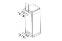 Armadio 42unit&agrave; linea professionale (A)2020 X (L)800 X (P)800 mm. Colore grigio chiaro DN-19 42U-8/8)