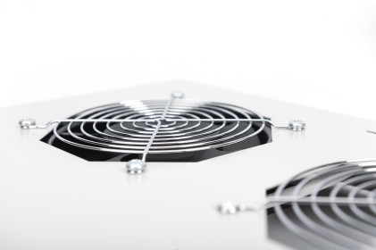 Kit 4 Ventole Con Termostato Colore Grigio Chiaro Per Armadi Linea Professionale