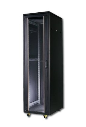 Armadio 42 unit&agrave;&nbsp;linea professionale (A)2020 X (L)600 X (P)600 mm. Colore nero RAL9005  (DN-19 42U 6/6-SW)