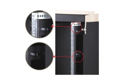 Armadio Rack 19" Per Reti Insonorizzato 17 Unita' Misure 750X1130X1000 Mm (Lxpxa)