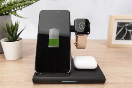 Digitus Stazione Di Ricarica 3 In 1, Pieghevole, Wireless Digitus