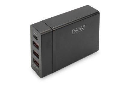 Caricabatteria Universale 3 Porte Usb "A" + 1 Porta Usb Tipo "C" 72 Watt