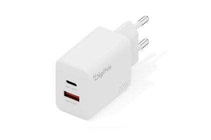 Caricatore Usb 20W, 1X Usb-C, 1X Usb-A