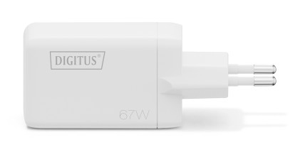 Caricatore Usb Gan 67W, 2X Usb-C, 1X Usb-A