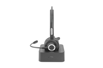 Digitus On Ear Bluetooth Headset With Docking Station