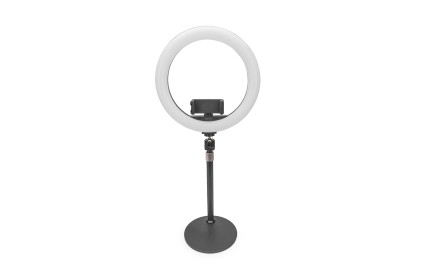 Luce Led Ad Anello 33 Cm Supporto Da Tavolo Digitus