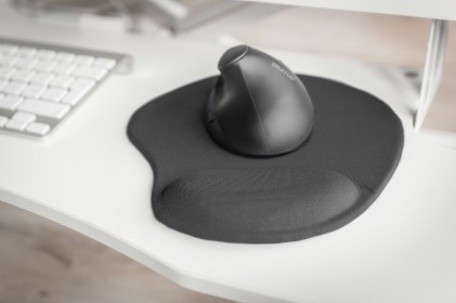 Digitus Tappetino Per Mouse Ergonomico Con Supporto Per La Mano Colore Nero