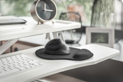 Digitus Tappetino Per Mouse Ergonomico Con Supporto Per La Mano Colore Nero