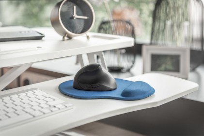 Digitus Tappetino Per Mouse Ergonomico Con Supporto Per La Mano Colore Blu