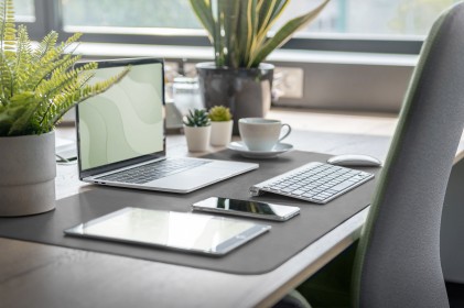 Digitus Tappetino Da Scrivania / Mouse Pad (90 X 43 Cm), Grigio / Grigio Scuro