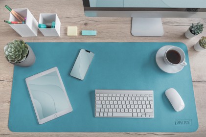 Digitus Tappetino Da Scrivania / Mouse Pad (90 X 43 Cm), Blu