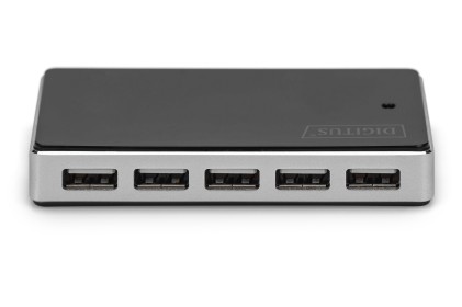 Hub Con 10 Porte Usb 2.0 Con Alimentatore Esterno