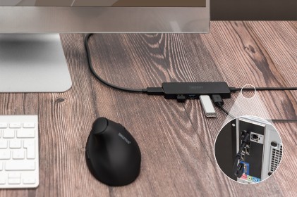 Digitus Hub Usb 3.0, 4 Porte, Slim Line