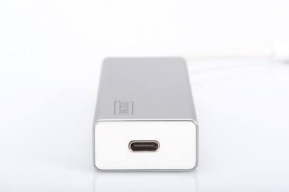 HUB USB 3.0 CON 3 PORTE USB 3.0 TIPO "A" E 1 PORTA TIPO "C", CONNETTORE MASCHIO TIPO "C"
