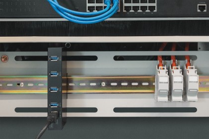 Digitus Hub Usb 3.0, 4 Porte, Industrial Line