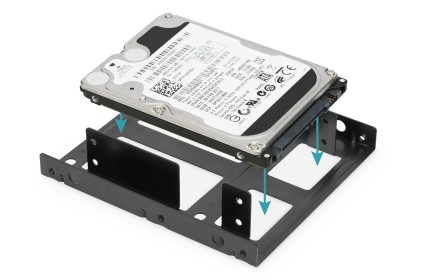 Kit Di Montaggio Dual Ssd/Hdd 2.5 -> 3.5 Bay Incluso Frame Di Montaggio, Viti, Cavo