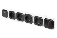 Digitus Presa Multipla Flessibile Da 4 Con 2 Attacchi Usb E Interruttore