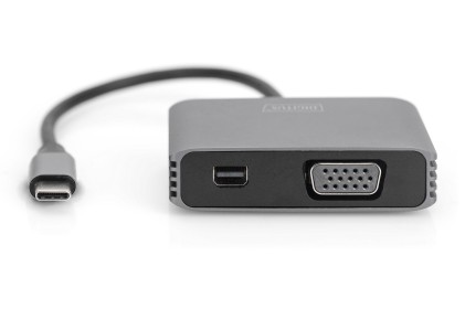 Digitus Adattatore Grafico Usb-C<Sup>&trade;</Sup> 4K 2In1 Mini Displayport + Vga