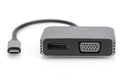 Digitus Adattatore Grafico Usb Type-C<Sup>™</Sup> 4K 2In1 Displayport + Vga
