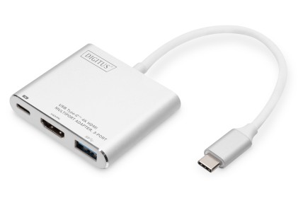 Adattatore Multiporta Usb 3.0 Tipo C - Hdmi +Usb 3.0+ Porta Tipo C