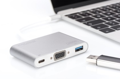 Adattatore Multiporta Usb 3.0 Tipo C - Vga+Usb 3.0+ Porta Tipo C
