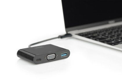Adattatore Usb Tipo "C" Multiporta Con Porte Vga, Usb 3.0 E Tipo "C" Femmina