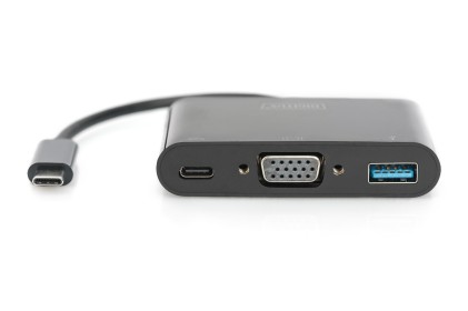 Adattatore Usb Tipo "C" Multiporta Con Porte Vga, Usb 3.0 E Tipo "C" Femmina