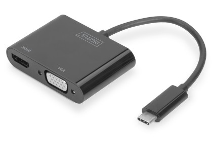 Adattatore Grafico Usb Type-C. 4K Vga + Hdmi