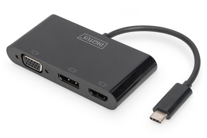 Adattatore Usb-C Tre Porte Displayport/Hdmi/Vga