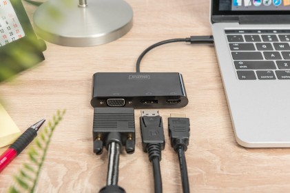 Adattatore Usb-C Tre Porte Displayport/Hdmi/Vga