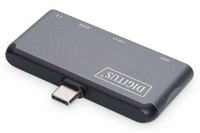 Docking Station Usb-C. 4 Porte Hdmi Usb 3.0 Tipo C E Audio Digitus