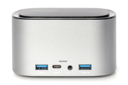 Dock Usb-C 11 Porte, Grigio, Hdmi, Dp, Box Per Hdd Ssd, 2X Hdmi, Dp, 4X Usb-A, 2X Usb-C, Rj45, Ac, M.2 Ssd