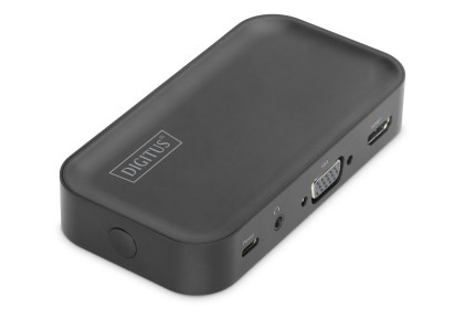 Dock Usb-C 8 Porte Con Wireless Video Extender 2X Usb-A, Hdmi, Vga, Usb-C (Pd), 3,5Mm, Sd/Microsd