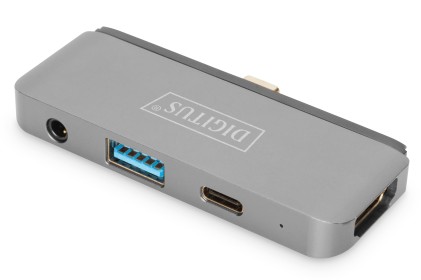 Docking Station Digitus Usb-C<Sup>&trade;</Sup> 4 Porte Hdmi, Usb-A, Usb-C Pd, Audio 3,5Mm