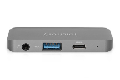 Docking Station Digitus Usb-C<Sup>&trade;</Sup> 4 Porte Hdmi, Usb-A, Usb-C Pd, Audio 3,5Mm