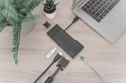 Digitus Docking Station Universale, Usb 3.0, Travel 7 Porte