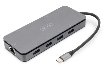 Digitus Docking Station A 11 Porte Usb-C Con Alloggiamento Per Ssd