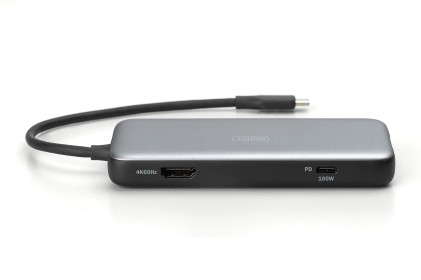 Docking Station Usb-C, 7 Porte 1Xhdmi, 3Xusb3.0, 1Xrj45, 1X Sd, 1X Microsd, 1Xusb-Cpd