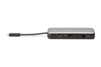 Docking Station Da Viaggio Usb-C, 7 Porte 1Xhdmi, 3Xusb3.0, 1Xrj45, 1Xsd, 1Xmicrosd, 1Xusb-Cpd
