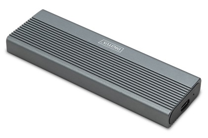 Digitus Alloggiamento Per Disco Rigido Usb M.2, Ssd, Esterno, Nvme , 10Gbps, Usb 3.1 Gen2, Alluminio, Senza Attrezzi