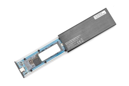 Alloggiamento Ssd Esterno Usb Type-C 3.1 M.2 (Nvme) Senza Attrezzi, Alloggiamento In Alluminio, Key M O Key B+M