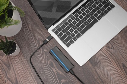 Alloggiamento Ssd Esterno Usb Type-C 3.1 M.2 (Nvme) Senza Attrezzi, Alloggiamento In Alluminio, Key M O Key B+M