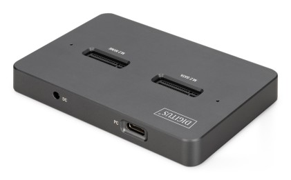 Digitus Docking Station Per Unitа Ssd M.2 Nvme + M.2 Sata Con Lettore Di Schede Sd Express, Usb-C&trade;